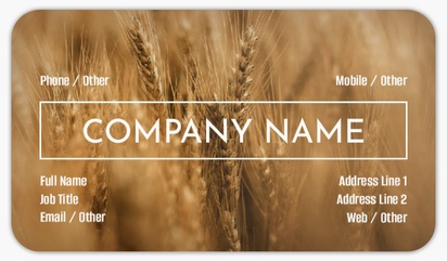 Design Preview for Agriculture & Farming Rounded Corner Business Cards Templates, Standard (3.5" x 2")