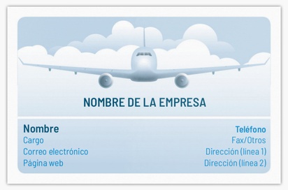 Vista previa del diseño de Galería de diseños de tarjetas de visita extragruesas para aerolíneas, Standard (85 x 55 mm)