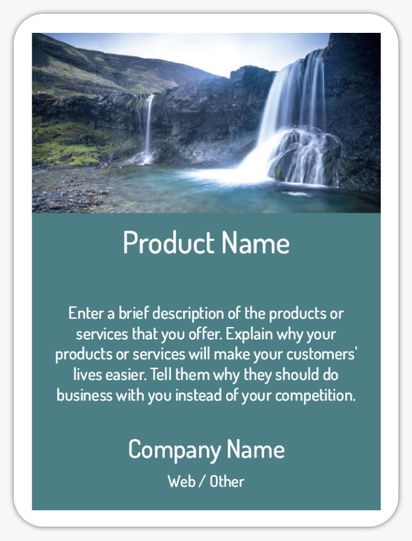 Design Preview for Design Gallery: Photography Product Labels, 10.2 x 7.6 cm Rounded Rectangle