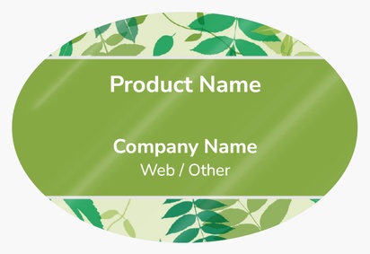 Design Preview for Design Gallery: Holistic & Alternative Medicine Product Labels on Sheets, Oval 7.6 x 5.1 cm