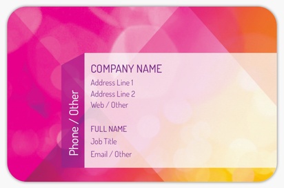Design Preview for Design Gallery: Public Relations Rounded Corner Business Cards, Rounded Standard (85 x 55 mm)