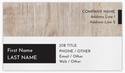 Design Preview for Design Gallery: Carpentry & Woodworking Non-Tearable Visiting Cards