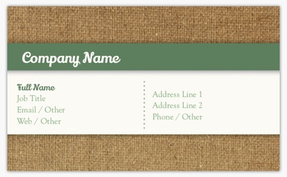 Design Preview for Templates for Agriculture & Farming Standard Name Cards , Standard (91 x 55 mm)