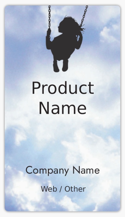 Design Preview for Design Gallery: People & Characters Product Labels, 8.7 x 4.9 cm Rounded Rectangle