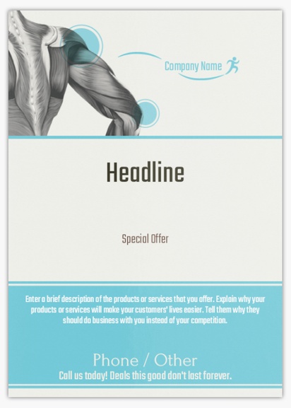 Design Preview for Design Gallery: Sports & Fitness Flyers & Leaflets,  No Fold/Flyer A6 (105 x 148 mm)