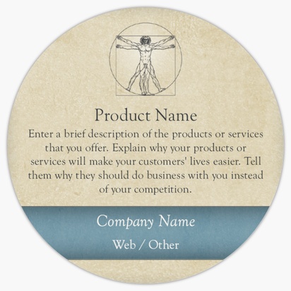 Design Preview for Design Gallery: Medical Professionals Product Labels on Sheets, Circle 7.6 x 7.6 cm