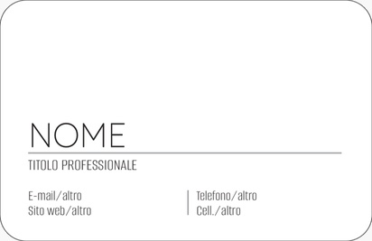 Anteprima design per Galleria di design: biglietti da visita con angoli arrotondati, Arrotondati Standard