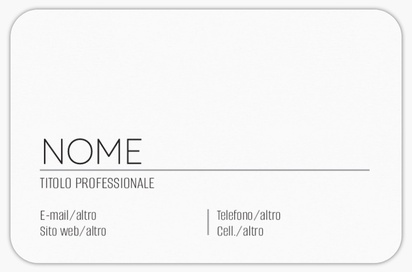 Anteprima design per Galleria di design: biglietti da visita con angoli arrotondati, Arrotondati Standard (85 x 55 mm)