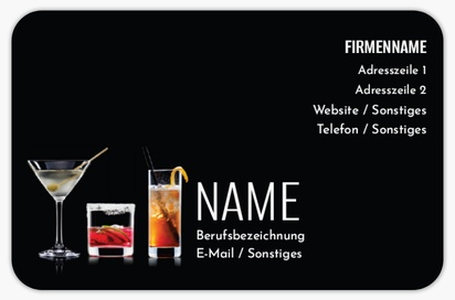 Designvorschau für Designgalerie: Visitenkarten mit abgerundeten Ecken Bier, Wein & Spirituosen, Abgerundet Standard (85 x 55 mm)