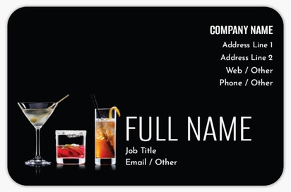Design Preview for Design Gallery: Bars & Nightclubs Rounded Corner Business Cards, Rounded Standard (85 x 55 mm)
