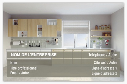 Aperçu du graphisme pour Galerie de modèles : cartes de visite standard pour rénovation de cuisines et salles de bain, Standard (85 x 55 mm)