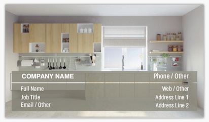 Design Preview for Design Gallery: Kitchen & Bathroom Glossy Visiting Cards, Standard (89 x 51 mm)