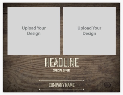 A wooden folyo gray brown design with 2 uploads