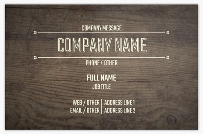 Design Preview for Design Gallery: Retro & Vintage Metallic Business Cards