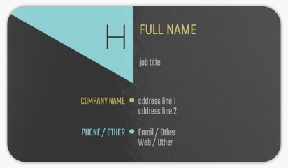 Design Preview for Politics Rounded Corner Business Cards Templates, Standard (3.5" x 2")