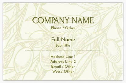 Design Preview for Design Gallery: Groceries Ultra-Thick Business Cards, Standard (85 x 55 mm)