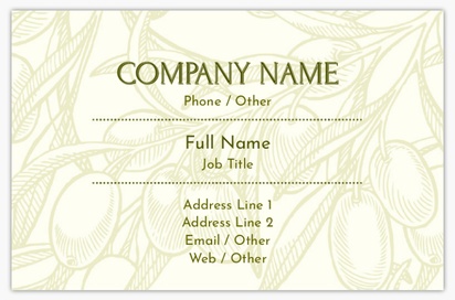 Design Preview for Design Gallery: Farmers Market Textured Uncoated Business Cards