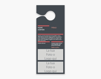 Anteprima design per Galleria di design: cartellino per maniglie per servizi per le imprese, Piccolo