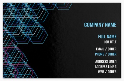 Design Preview for Design Gallery: Information & Technology Ultra Thick Business Cards, Standard (85 x 55 mm)
