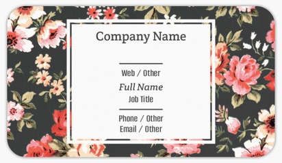 Design Preview for Design Gallery: Florists Business Card Stickers, Small