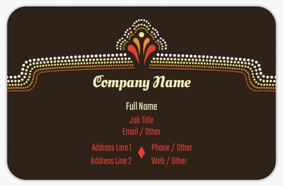 Design Preview for Design Gallery: Theatre Rounded Corner Business Cards, Rounded Standard (85 x 55 mm)