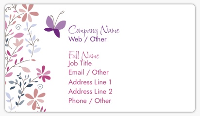 Design Preview for Templates for Beauty & Spa Name Card Stickers 