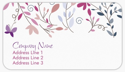 A purple flower gray pink design for Floral