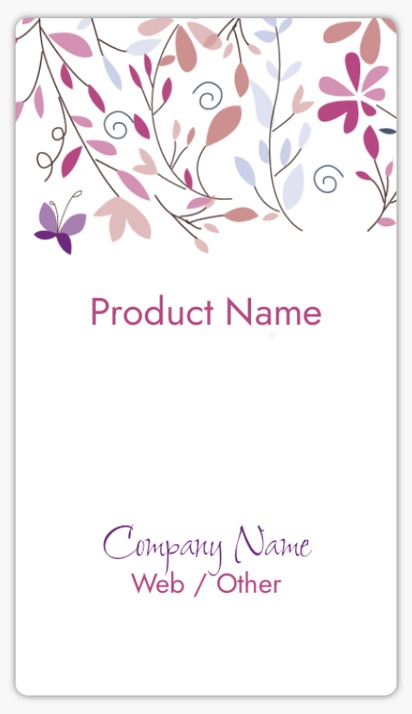 Design Preview for Design Gallery: Beauty & Spa Product Labels, 8.7 x 4.9 cm Rounded Rectangle