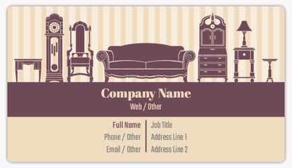 Design Preview for Design Gallery: furniture & homeware Business Card Stickers