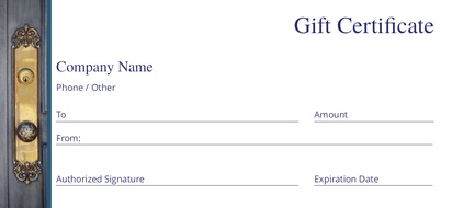 Design Preview for Templates for Property & Estate Agents Gift Certificates 