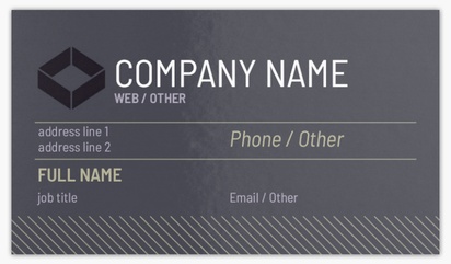 Design Preview for Design Gallery: Manufacturing Standard Visiting Cards