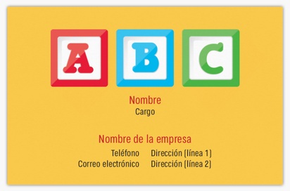 Vista previa del diseño de Galería de diseños de tarjetas de visita standard para cuidado infantil y guarderías, Standard (85 x 55 mm)