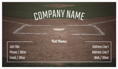 Design Preview for Design Gallery: Sports Specific Natural Textured Business Cards
