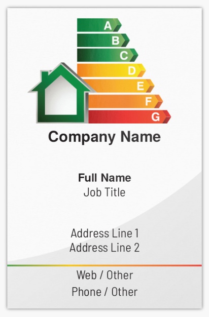 Design Preview for Design Gallery: Heating, Ventilation & Air Conditioning Ultra-Thick Business Cards, Standard (85 x 55 mm)