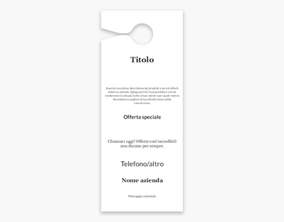 Anteprima design per Galleria di design: cartellino per maniglie per classico, Grande