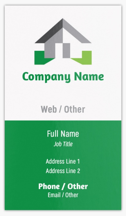 Design Preview for Design Gallery: Building Construction Standard Visiting Cards