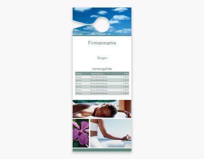 Designvorschau für Designgalerie: Türhänger Massage & Reflexologie, Groß