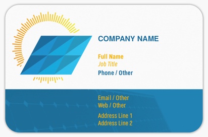Design Preview for Design Gallery: Environmental & Energy Rounded Corner Business Cards, Rounded Standard (85 x 55 mm)