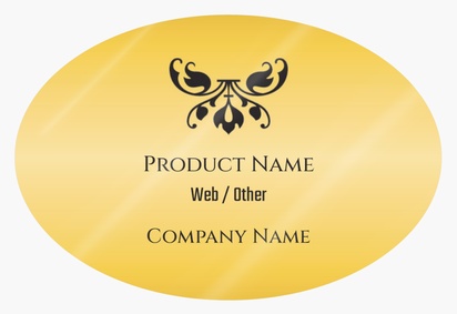 Design Preview for Design Gallery: Antiques Product Labels on Sheets, Oval 7.6 x 5.1 cm