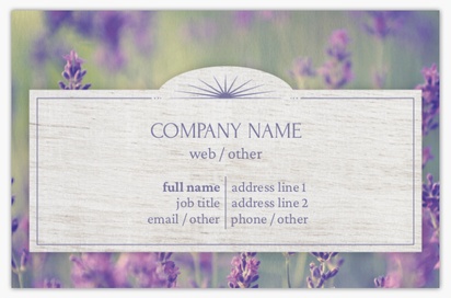 Design Preview for Design Gallery: Health & Wellness Natural Uncoated Business Cards