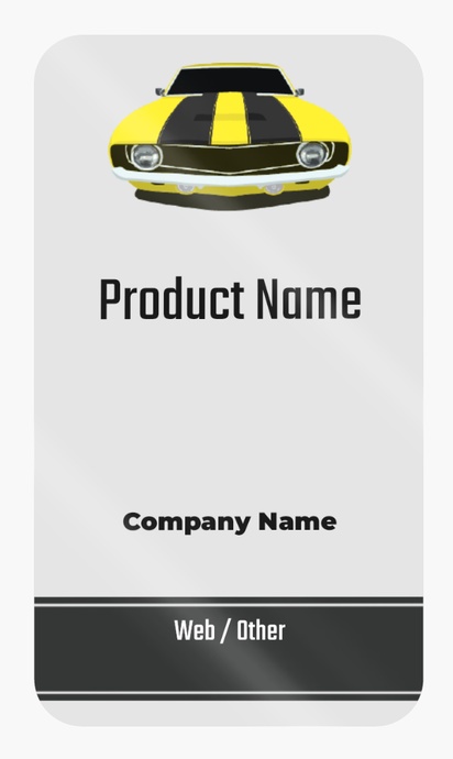 Design Preview for Design Gallery: Car Parts & Tyres Product Labels on Sheets, Rounded Rectangle 8.7 x 4.9 cm