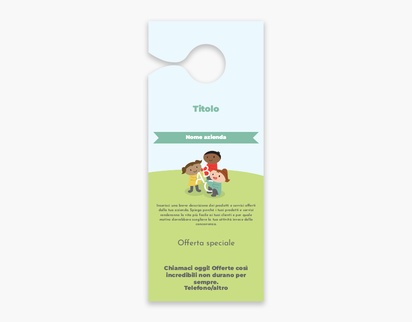 Anteprima design per Galleria di design: cartellino per maniglie per educazione, Piccolo