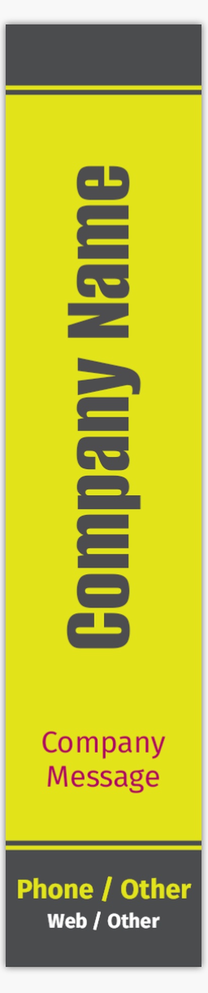 Design Preview for Design Gallery: Manufacturing & Distribution Vinyl Banners, 76 cm x 366 cm Vertical None Indoor Vinyl No
