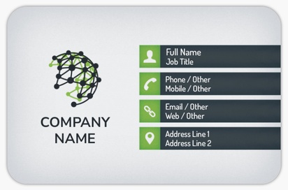 Design Preview for Design Gallery: Network Administration Rounded Corner Business Cards, Rounded Standard (85 x 55 mm)