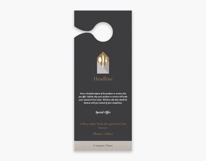 Design Preview for Design Gallery: Food & Beverage Door Hangers, Small