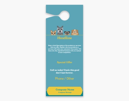 Design Preview for Design Gallery: Animals & Pet Care Door Hangers, Large