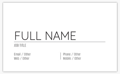 Design Preview for Design Gallery: Conservative Standard Business Cards, Standard (91 x 55 mm)