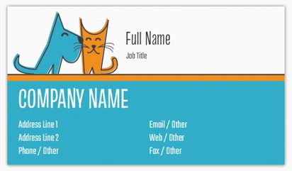 Design Preview for Design Gallery: Animals Matte Visiting Cards, Standard (89 x 51 mm)