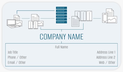 Design Preview for Design Gallery: Network Administration Rounded Corner Business Cards, Standard (3.5" x 2")