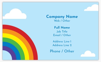 Design Preview for Templates for Education & Child Care Standard Name Cards , Standard (91 x 55 mm)